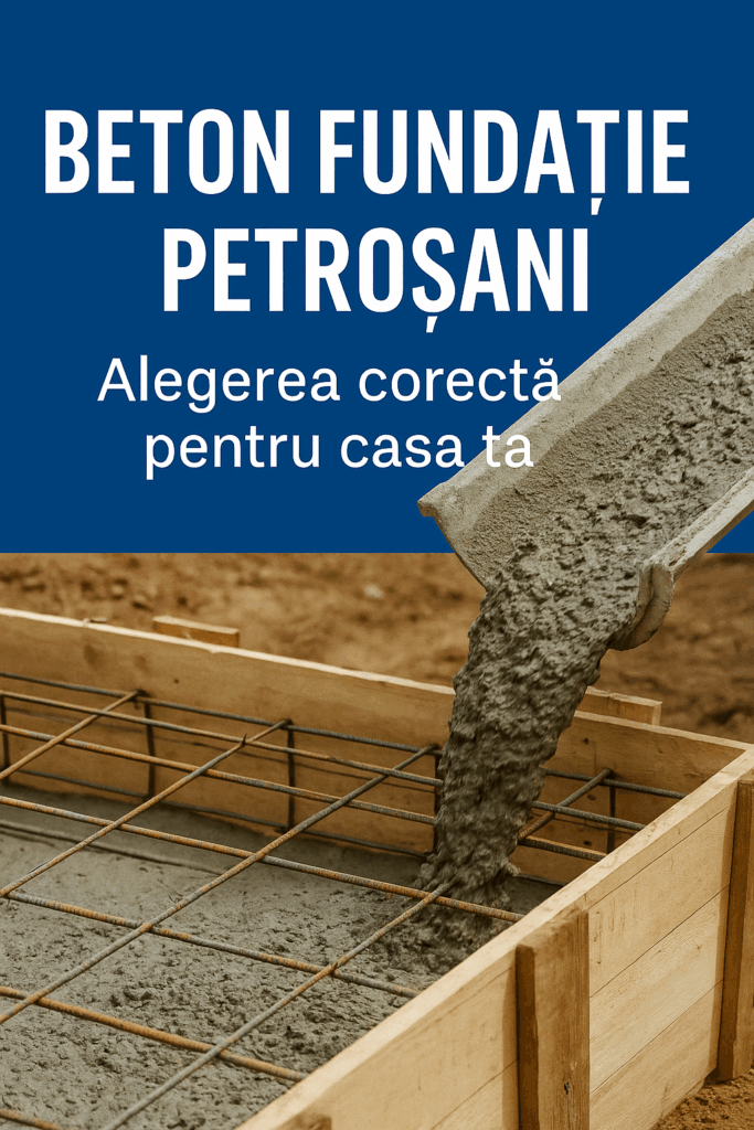 Beton fundație Petroșani – Cum alegi tipul potrivit pentru construcția ta 2 beton fundație Petroșani